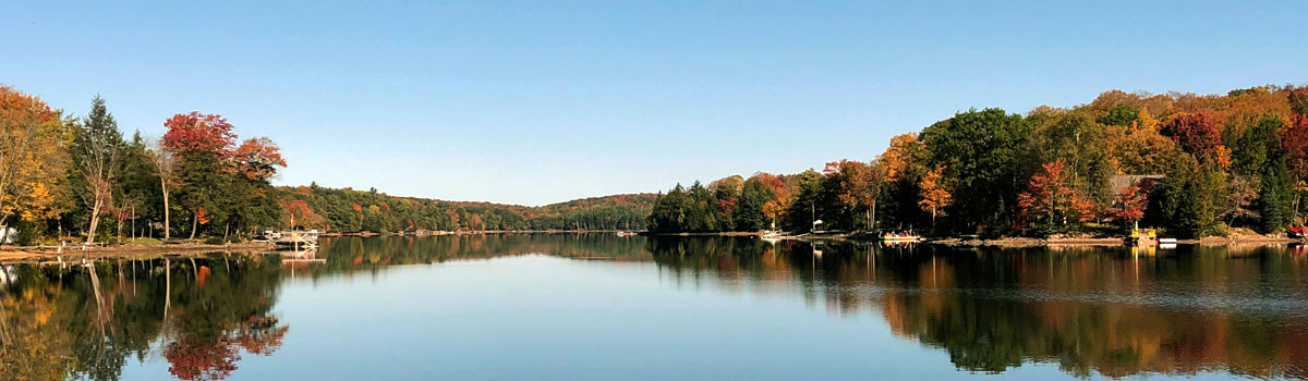 Lake view in autumn